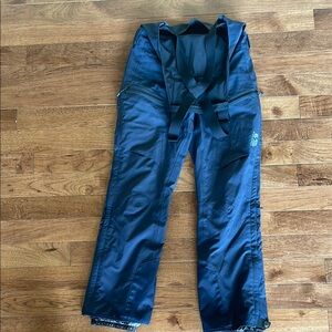 Mountain Hardwear Navy Blue Snow Bibs